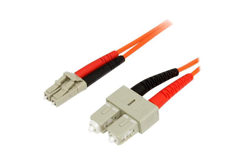 Startech Com 1m Fiber Optic Cable Multimode Duplex 62 125 Lszh Lc Sc Om1 Lc To Sc Fiber Patch Cable Fiblcsc1 Netværkskabel