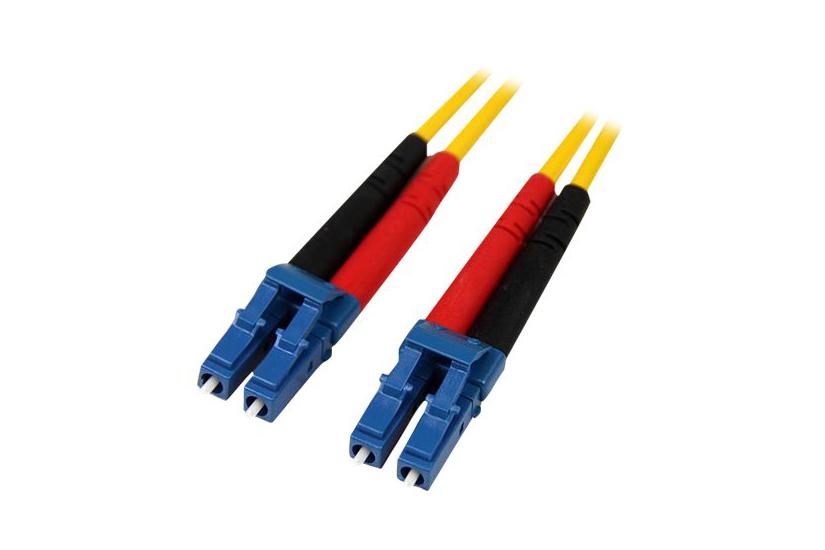 Startech Com 10m Fiber Optic Cable Single-mode Duplex 125 Lszh Lc Lc Os1 Lc To Lc Fiber Patch Cable Smfiblclc10 Patchkabel 10 10 Gul