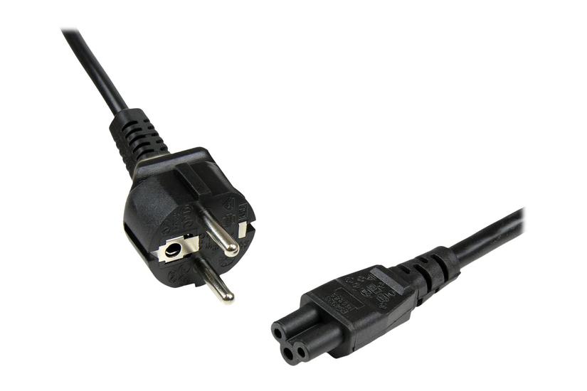 Startech Com 1m  3ft  Laptop Power Cord  Eu Schuko To C5    5a 250v  18awg  Notebook   Laptop Replacement Ac Cord  Printer Power Brick Cord  Schuko Cee     To Clover Leaf Iec 60320 C5 Laptop Charger Cable Strømkabel Iec 60320 C5 Til Power Cee     -