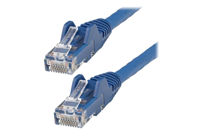 Startech Com 10m Lszh Cat6 Ethernet Cable 10 Gigabit Snagless Rj45 100w Poe Network Patch Cord With Strain Relief Cat 10gbe Utp Blue Individually Tested Etl Low Smoke Zero Halogen Category 24awg Patchkabel 10 Blå