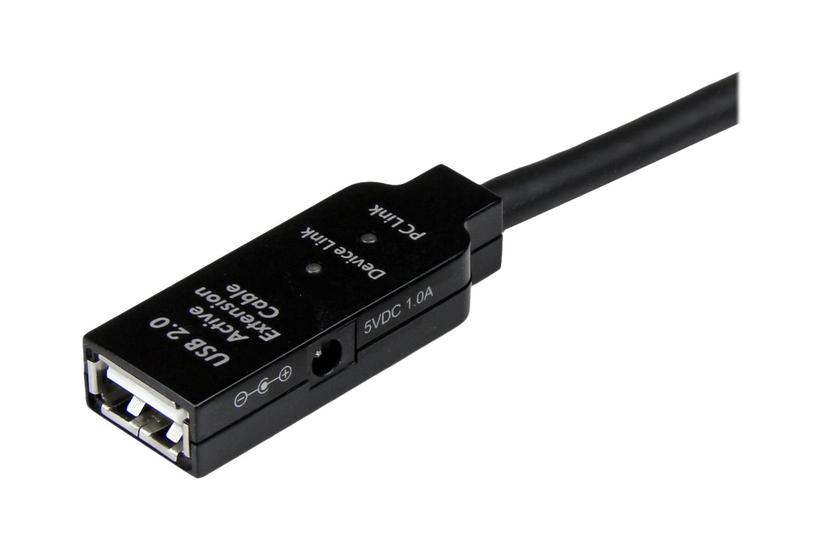 Startech Com 10m Usb Active Extension Cable 10 Meter Usb Repeater Extender Cable Usb To Usb 10 Black Ft Usb2aaext10m Usb Forlængerkabel Usb Til Usb 10