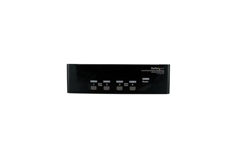 Startech Com   Port Dvi Vga Dual Monitor Kvm Switch Usb With Audio And Usb     Hub  Sv431ddvdua  Kvm   Audio   Usb Switch   Porte