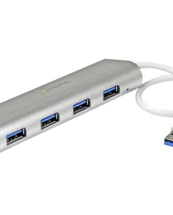 Startech Com   Port Portable Usb     Hub With Built-in Cable Aluminum And Compact Usb Hub  St43004ua  Hub   Porte