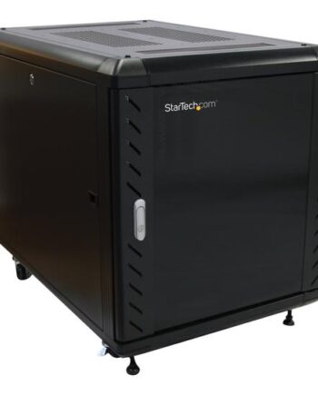 Startech Com 12u Av Rack Cabinet Network Rack With Glass Door 19 Inch Computer Cabinet For Server Room Or Office  Rk1236bkf  Rack 12u