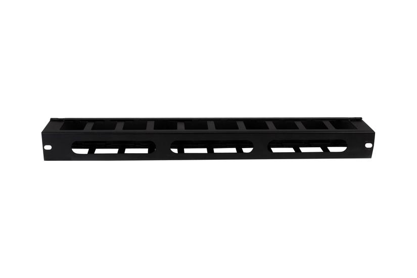 Startech Com 1u Horizontal Finger Duct Rack Cable Management Panel With Cover Server Rack Cable Duct Rack Cable Organizer Manager Cmduct1ux Rack-kabel Styrepanel 1u