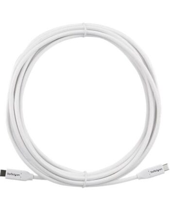 Startech Com Usb   To Usb   Cable 13 Ft   4m 5a Pd     White Usb     Usb-if Certified Usb Type   Cable Usb   Charging Cable  Usb2c5c4mw  Usb Type-  Kabel 24 Pin Usb-  Til 24 Pin Usb-