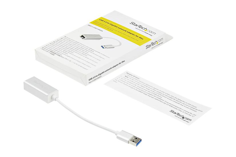 Startech Com Usb To Gigabit Network Adapter Silver Sleek Aluminum Design For Macbook Chromebook Or Tablet Native Driver Support Usb31000sa Netværksadapter Usb Gigabit Ethernet