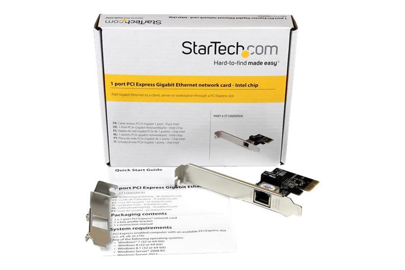 Startech Com -port Gigabit Ethernet Network Card Pci Express Intel I210 Nic Single Port Pcie Network Adapter Card With Intel Chipset St1000spexi Netværksadapter Pcie