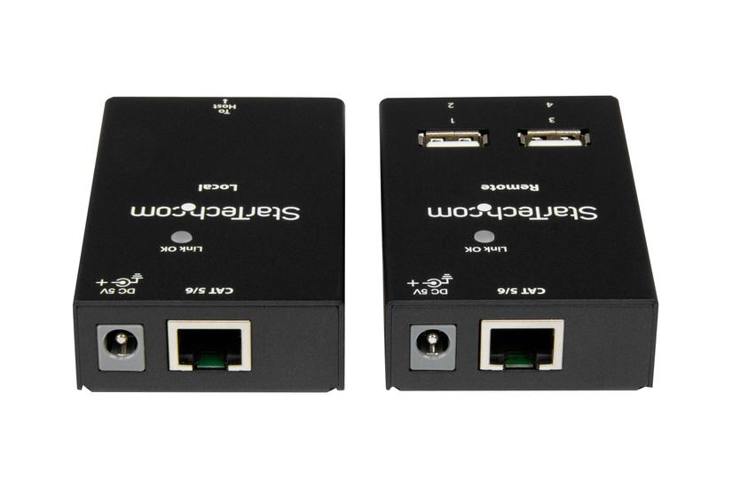 Startech Com -port Usb Extender 165ft 50m Usb Over Cat5 Cat6 Extender Compact Usb Over Ethernet Extender Usb2004extv Usb-forlængerkabel Usb