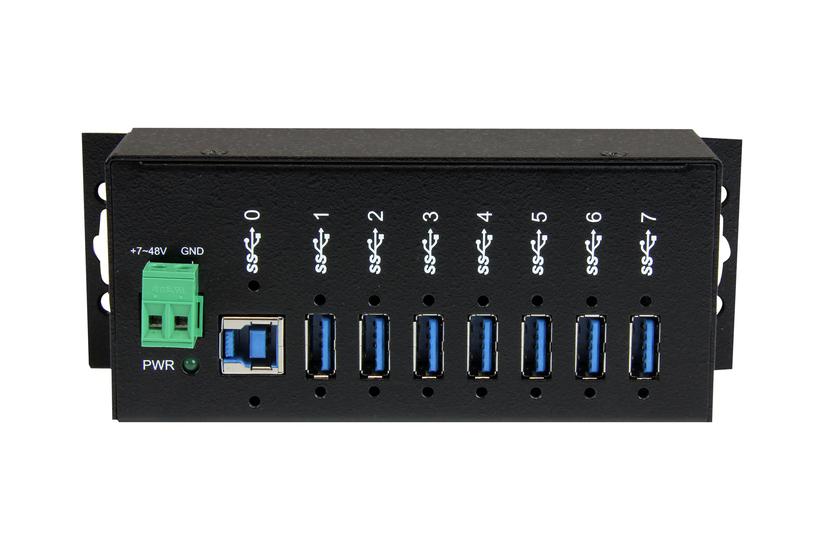 Startech Com -port Usb Hub Metal Industrial Usb- Hub With Esd Protection 350w Surge Protection Din Rail Wall Or Desk Mountable Taa Compliant Usb Expander Hub St7300usbme Hub Porte