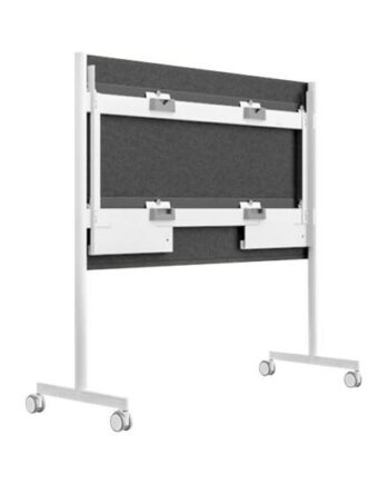 Steelcase Roam Collection Vogn Med Hjul For Interaktiv Whiteboard Arktisk Hvid  Microsoft-grå