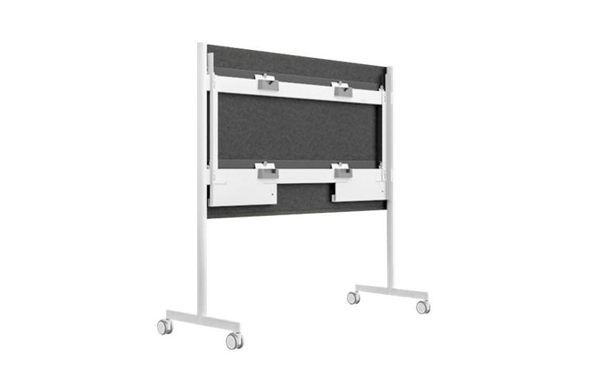 Steelcase Roam Collection Vogn Med Hjul For Interaktiv Whiteboard Arktisk Hvid Microsoft-grå