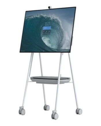 Steelcase Vogn Med Hjul For Interaktivt Fladt Panel Grå  Polarhvid  Tin