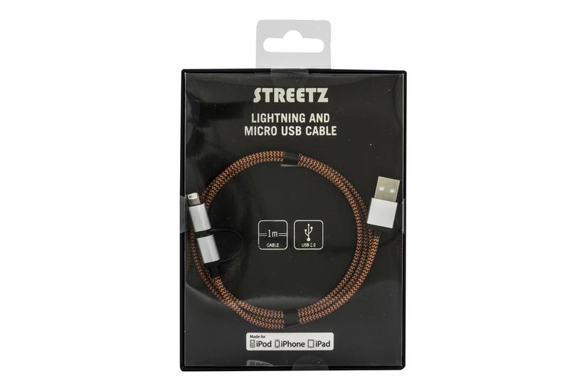 Streetz Iplh-241 Data Strømkabel Lightning Usb