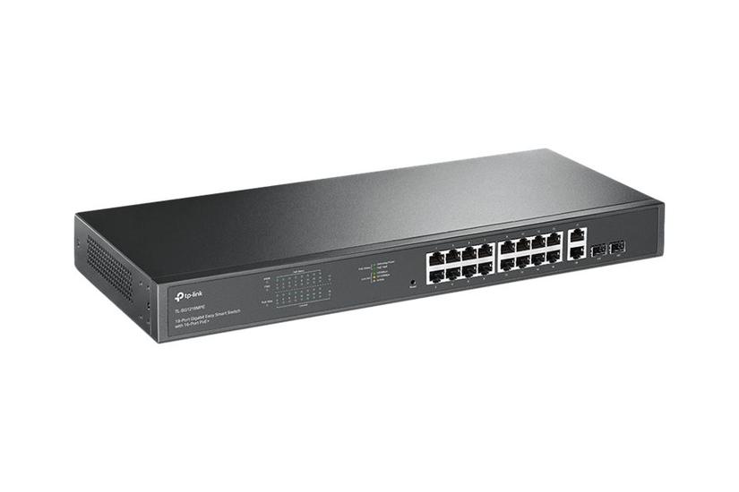Tp-link Jetstream Tl-sg1218mpe Switch 16 Porte Smart Monterbar På Stativ