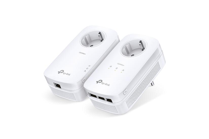 Tp-link Tl-pa8033p Kit Power Line Netværksadapter 1300 Mbit Ethernet Lan Hvid Stk