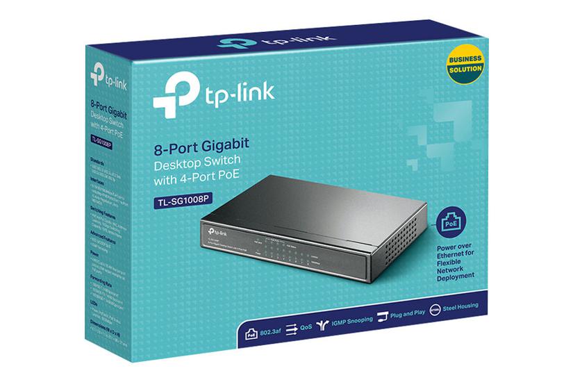 Tp-link Tl-sg1008p Poe  -port Switch