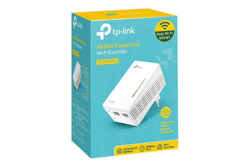 Tp-link Tl-wpa4220 Powerline-adapter Wi-fi Kan Sluttes Til Vægstik