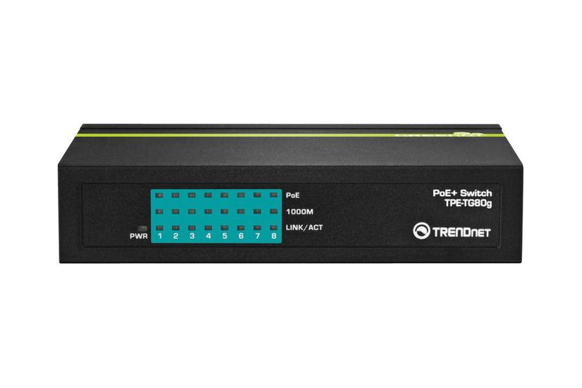 Trendnet Tpe Tg80g Greennet Poe Switch Switch Porte Taa-kompatibel