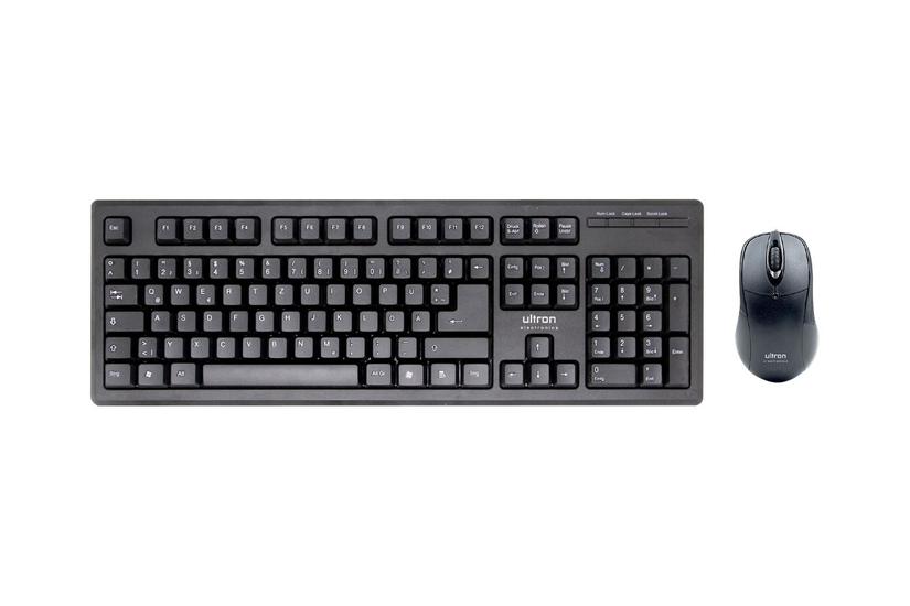 Ultron Umc-200 Sæt Med Mus Og Tastatur Qwertz Tysk Sort Indgangsudstyr