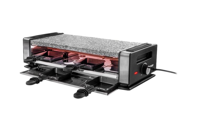 Unold 48760 Delice Basic Raclette Grill Stegeplade Varm Sten Sort Rustfrit Stål