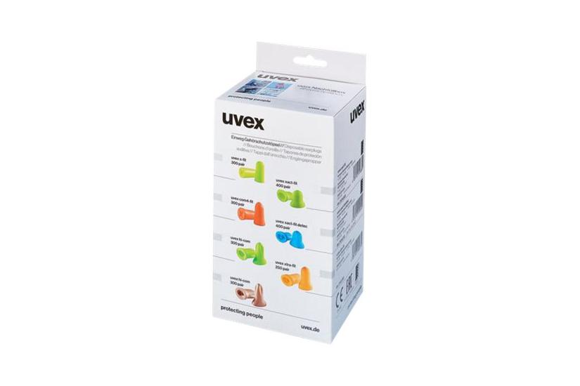 Uvex Com4-fit ørepropper Small Polyuretan-skum Lysorange Par Pakke Med 300