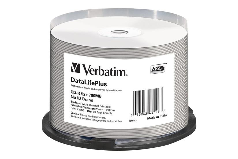 Verbatim Datalifeplus Professional Cd-    50 700 Mb Lagringsmedie