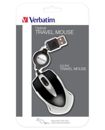 Verbatim Go Mini Optical Travel Mouse Mus Usb Sort