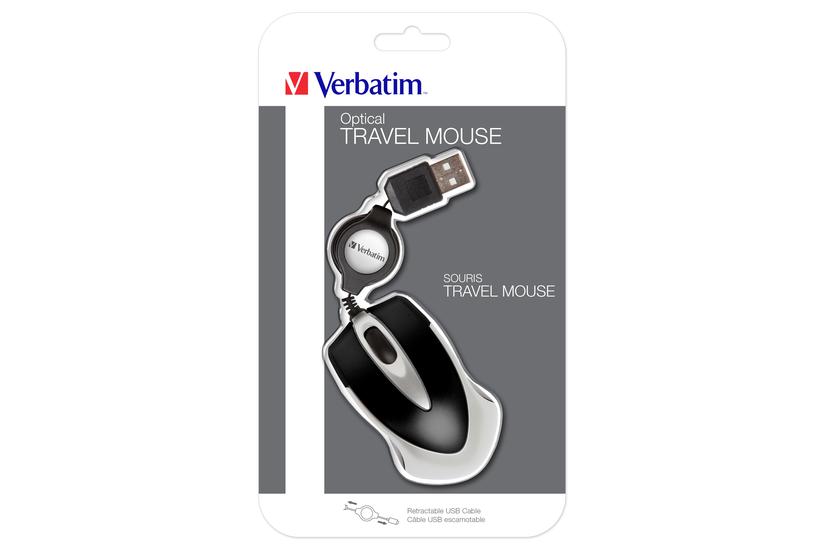 Verbatim Go Mini Optical Travel Mouse Mus Usb Sort