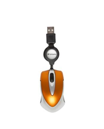 Verbatim Go Mini Optical Travel Mouse Mus Usb Vulkansk Orange