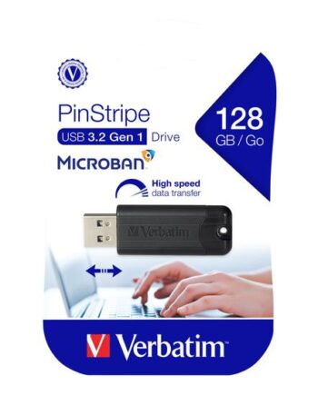Verbatim Pinstripe Usb Drive Usb Flashdrive 128 Gb
