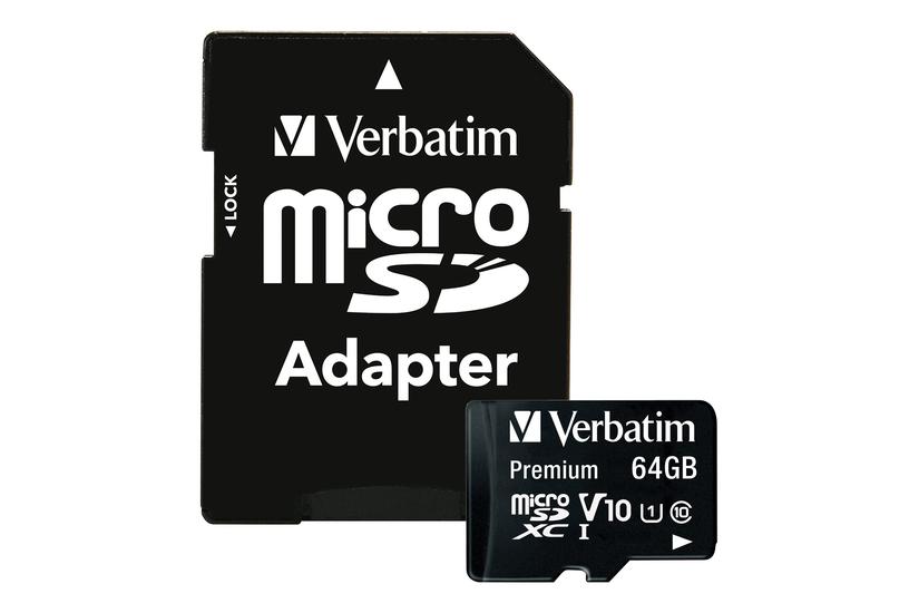 Verbatim Premium Flashhukommelseskort 64 Gb Microsdxc Uhs-