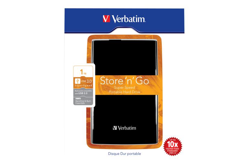 Verbatim Store     Go Portable   Tb Ekstern Hdd 5400 Rpm Usb