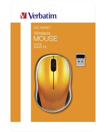 Verbatim Wireless Mouse Go Nano Mus Rf Vulkansk Orange