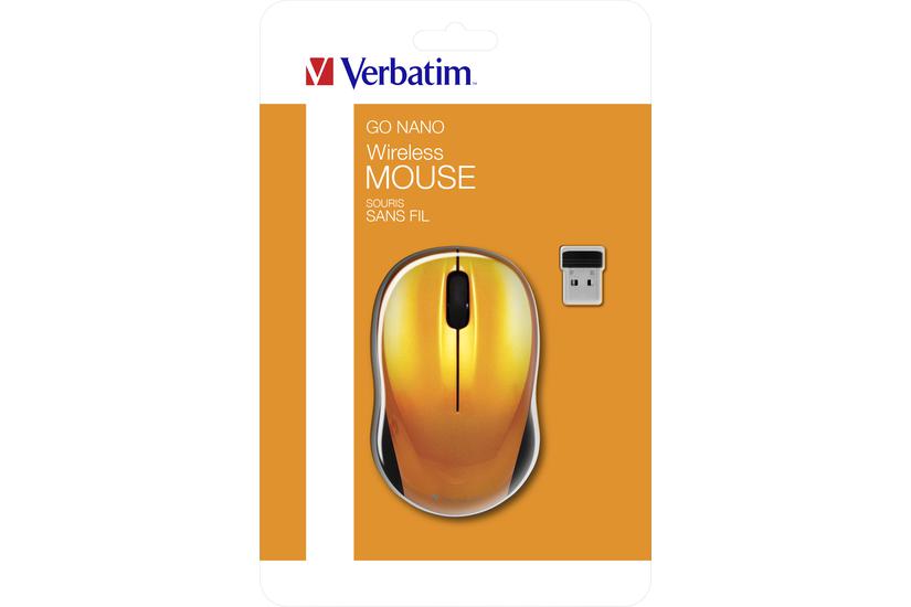 Verbatim Wireless Mouse Go Nano Mus Rf Vulkansk Orange