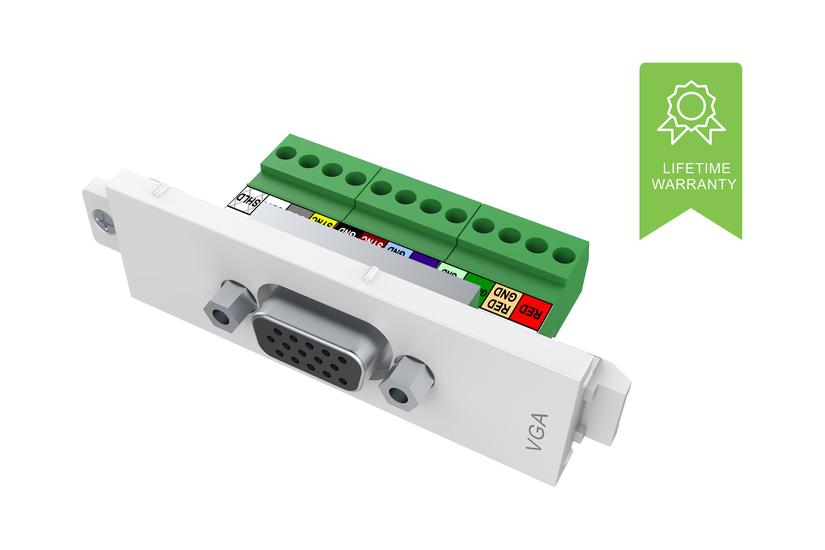 Vision Techconnect Vga Female Module Modulær Facilitet Plade Snape-in