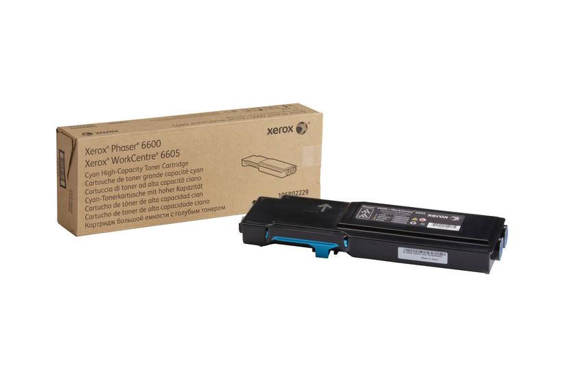 Xerox Phaser 6600 Høj Kapacitet Cyan Original Tonerpatron
