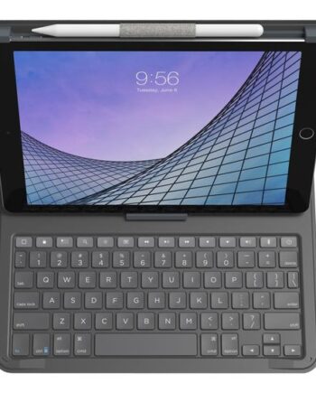 Zagg Messenger Folio   Tastatur Og Folio-kasse Nordisk Brunsort Indgangsudstyr