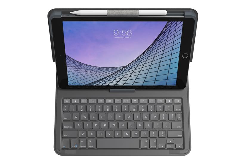 Zagg Messenger Folio Tastatur Og Folio-kasse Nordisk Brunsort Indgangsudstyr