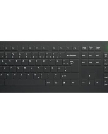 Active Key Ak-c8112 Tastatur Medicinsk Full Size Qwertz Tysk Sort Indgangsudstyr