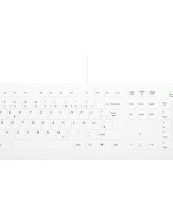Active Key Ak-c8112 Tastatur Tørredesinfektion  Flad Nøgleprofil 100  Full Size Qwertz Tysk Hvid Indgangsudstyr