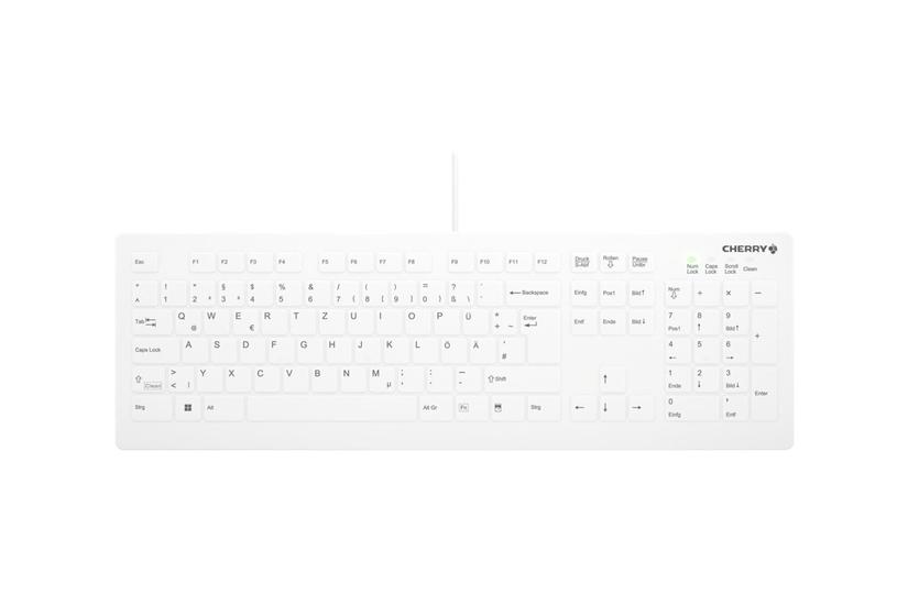 Active Key Ak-c8112 Tastatur Tørredesinfektion Flad Nøgleprofil 100 Full Size Qwertz Tysk Hvid Indgangsudstyr