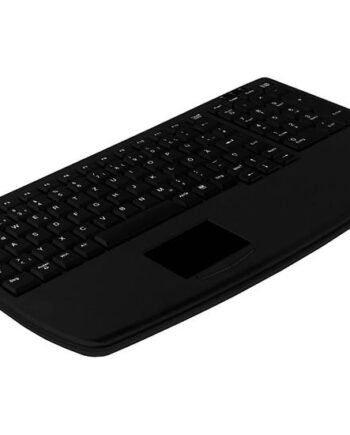 Active Key Industrialkey Ak-7410-  Tastatur Kompakt  Ultraflad Med Touchpad Belgisk Sort Indgangsudstyr