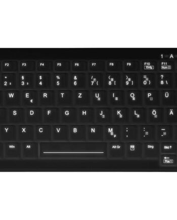 Active Key Medicalkey Ak-c4110 Tastatur Kluddesinfektion Qwerty Usa Sort Indgangsudstyr