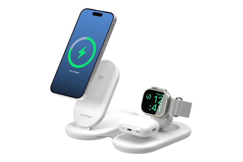 Alogic Packaway Trådløs Opladningsstander -in- Qi2 15 Watt