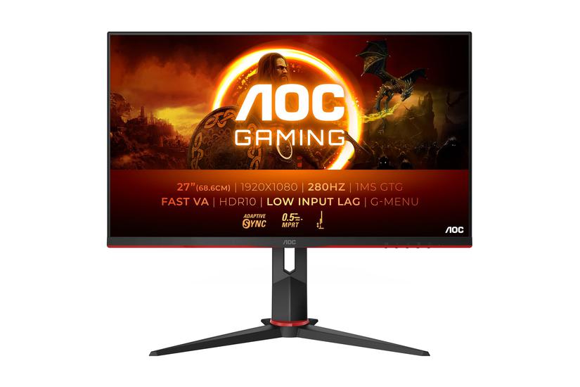 Aoc Gaming 27g2zn3 Bk Skærm Wled 27 Quot Amd Adaptive-sync Va 1ms 5ms Full Hd 1920x1080 Ved 280hz