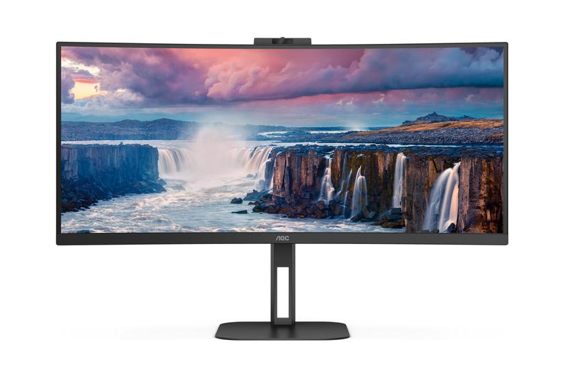 Aoc Value-line Cu34v5cw Bk Skærm Wled 34 Quot Amd Freesync Va 4ms 1ms Wqhd 3440x1440 Ved 100hz