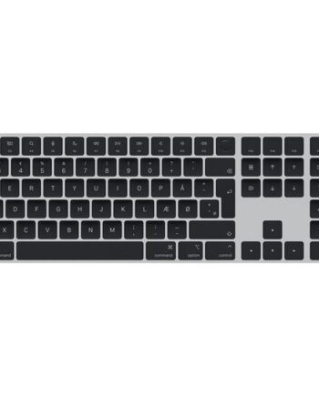 Apple Magic Keyboard With Touch Id And Numeric Keypad Tastatur Usb-  Qwerty Dansk Sorte Taster Indgangsudstyr