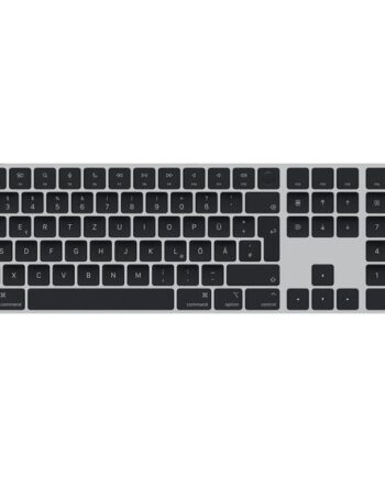 Apple Magic Keyboard With Touch Id And Numeric Keypad Tastatur Usb-  Qwertz Tysk Sorte Taster Indgangsudstyr