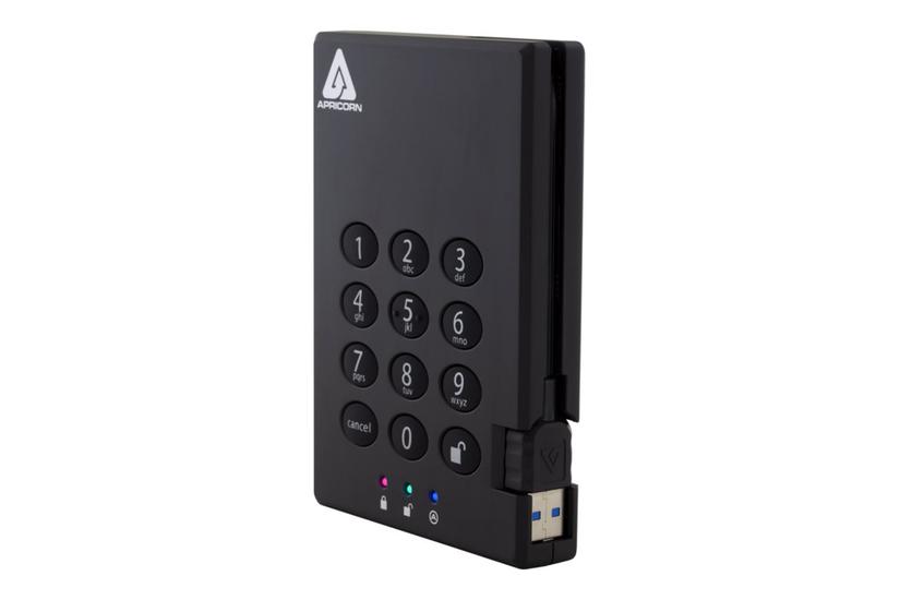 Apricorn Aegis Padlock Tb Ekstern Hdd 5400 Rpm Usb Pin Usb Type